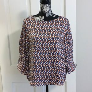 💙T Tahari💙 - Geometric Top